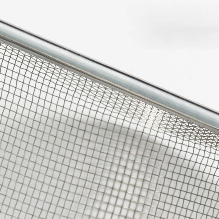 Cat Litter Shovel | Stainless Steel Scoop | Fine Mesh Sifter | Reptile Sand Substrate Cleaner | Durable Poop Scoop with Wooden Handle