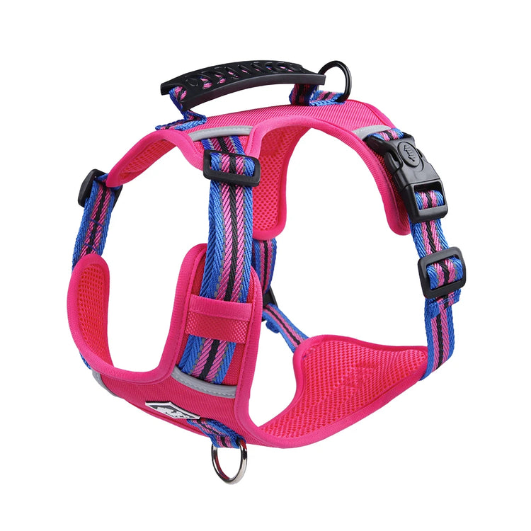 Durable Nylon Dog Harness with Handle – Travel-Friendly, Lightweight & Explosion-Proof Vest for All Dog Sizes
