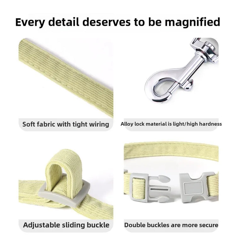 Cat Harness Leash Set | Adjustable Puppy Harness Vest | Escape Proof | Kitten Chest Strap | Chihuahua & Pug | Outdoor Walking Lead Leash