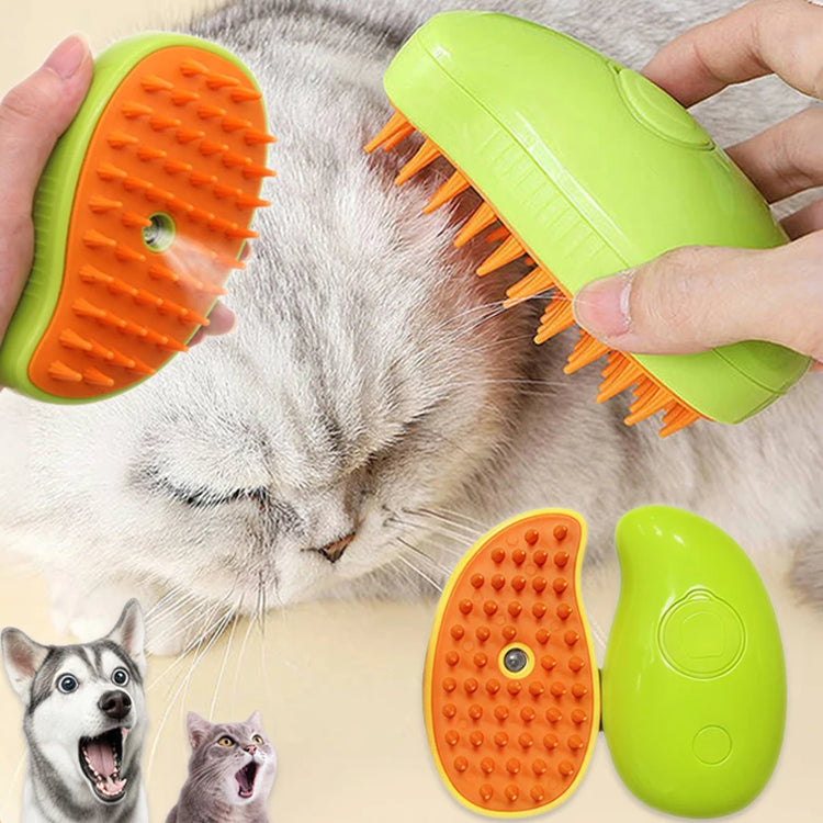 Cat Steamy Brush 3-in-1 | Electric Steam Pet Grooming & Massage Comb for Dogs/Cats
