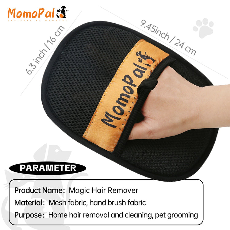 Pet Grooming Gloves | Cat Hair Removal Brush | Static-Free Stripping Mitts for Cats