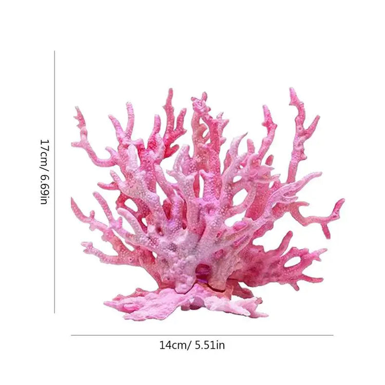 Aquarium Coral Simulation Decoration – Realistic Resin Fish Tank Plant, Multi-Color Landscape Accessory