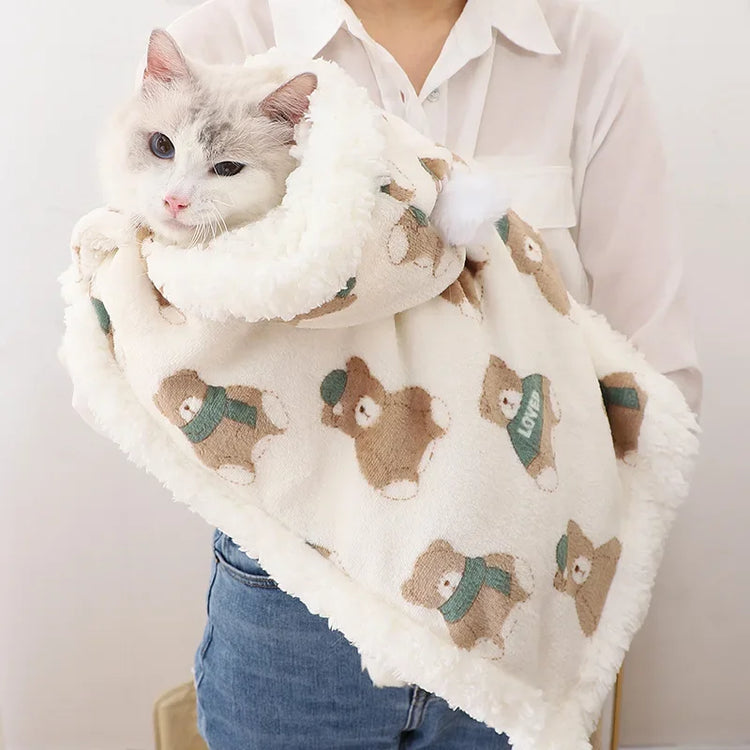 Autumn Winter Pet Dog Clothes Cloak Blanket French Bulldog Puppy Warm Windproof Jacket Sweaters For Small Dog Chihuahua Dog Coat