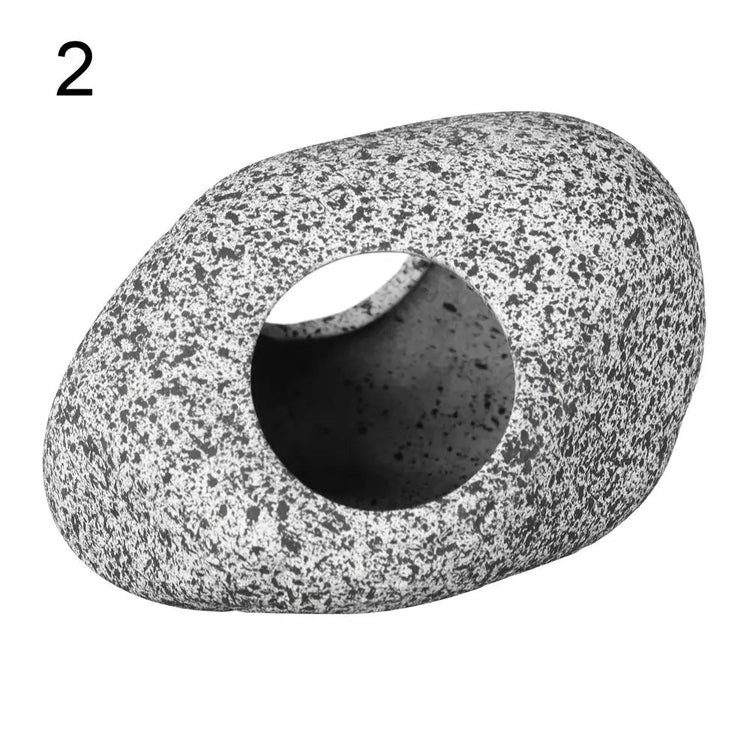 Ceramic Aquarium Cave – Natural Breeding & Hiding Decor for Fish, Shrimp, and Cichlids