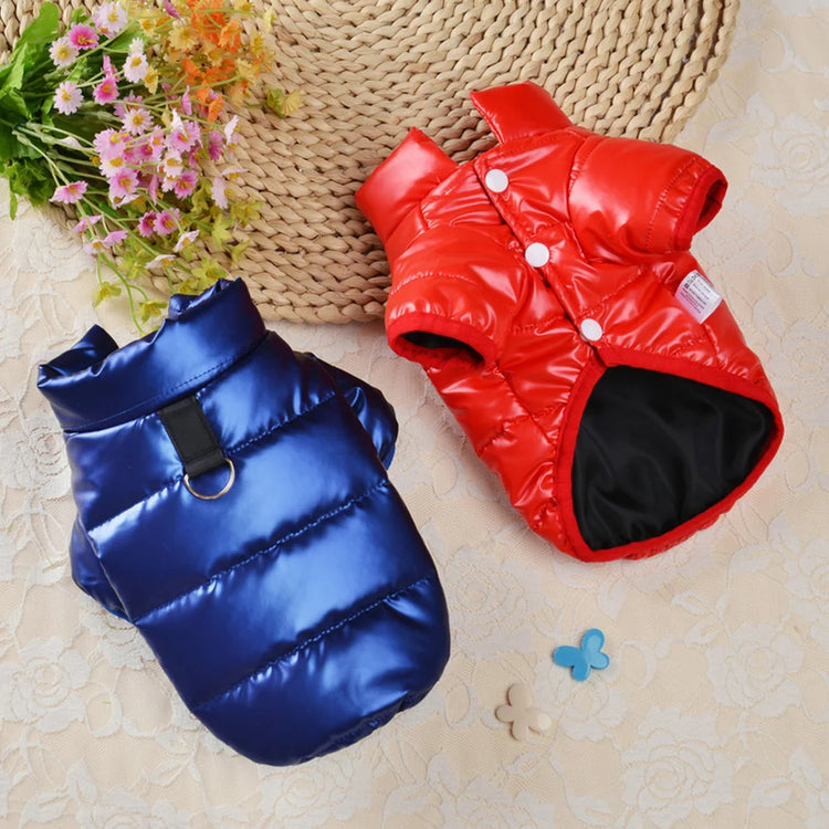 Warm Winter Dog Costume(XS-XL) | Chihuahua Yorkie Coat Clothing | Thick PU Leather Dog Down Jacket