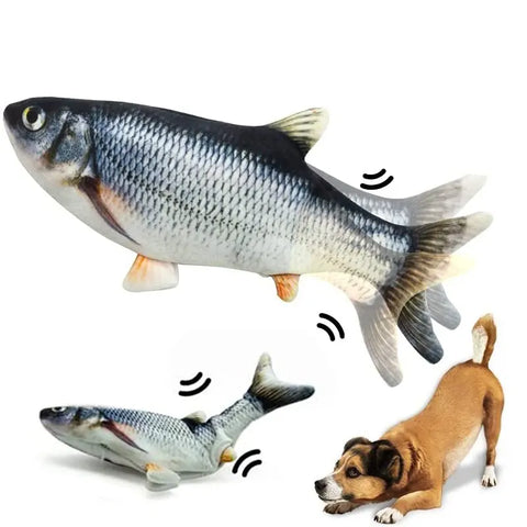 Cat/Dog Toy – USB Charging Electric Floppy Fish | Simulation Interactive Pet Chew Toy | Teeth Grinding & Training Play Toy