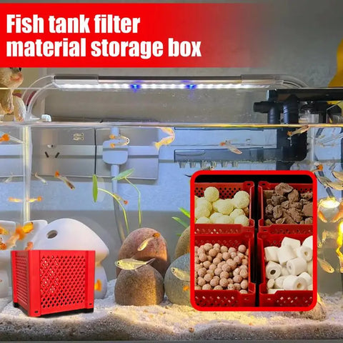 Aquarium Cube Filter – Modular Multi-Layer Fish Tank Filter Storage Box for Clear Water