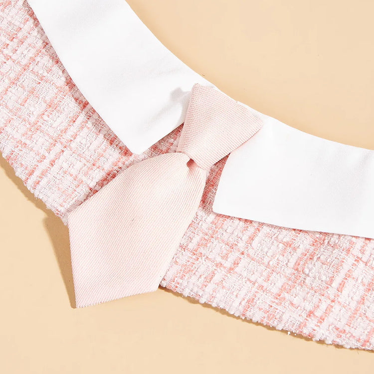 Fashion Striped Pet Bow Tie Bib – Adjustable Saliva Towel for Small & Medium Dogs and Cats