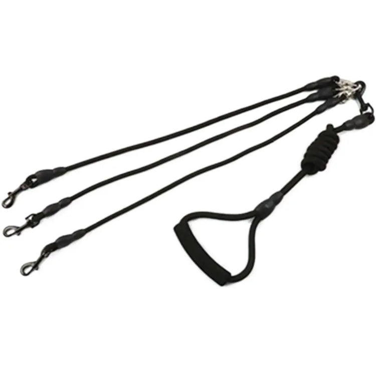 Double Dog Leash Nylon Two-Headed Coupler – Walk 2, 3, or 4 Dogs with Ease