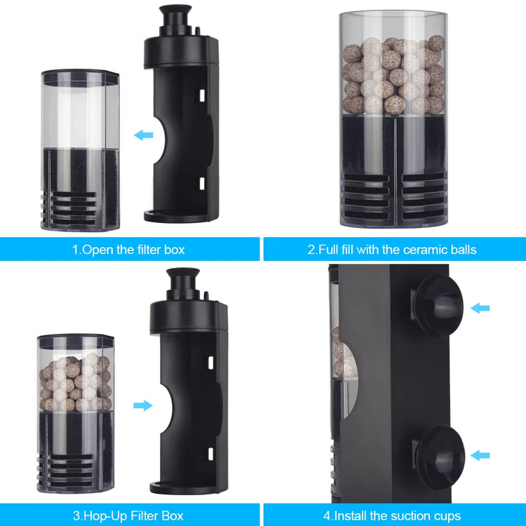 Fish Tank Air Pump Multifunctional Biochemical Sponge Filters Small Aquariums Filtration Reduces The Number of Water Changes