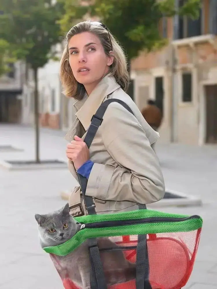Cat Bag – Outdoor Transparent Breathable Pet Handbag Large Capacity