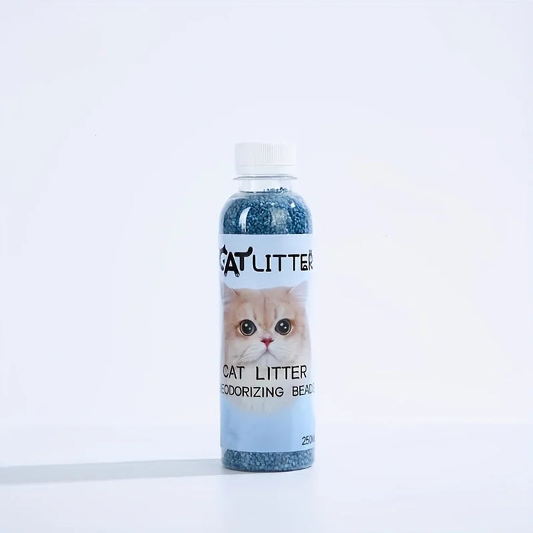 A Bottle of Cat Litter Deodorizing Beads | Cat Litter Freshener | Pet Odor Neutralizing Scented Additives | Odor Control for Litter Box