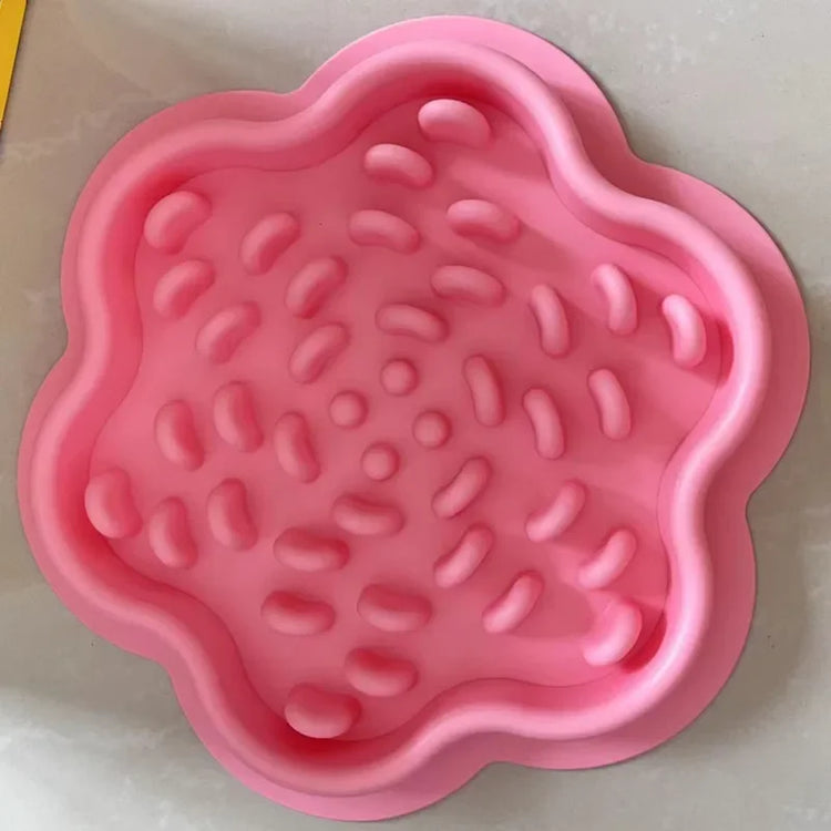 Slow Feeder Bowl for Dogs and Cats | Silicone Licking Mat with Suction Cups for Dog | Slow Feeders Treat Dispensing