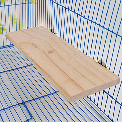 Pet Wood Jumping Platform | Bird Toys for Parrots, Hamsters, Gerbils, Mice | Cage Perches & Springboard Paw Grinding Rack