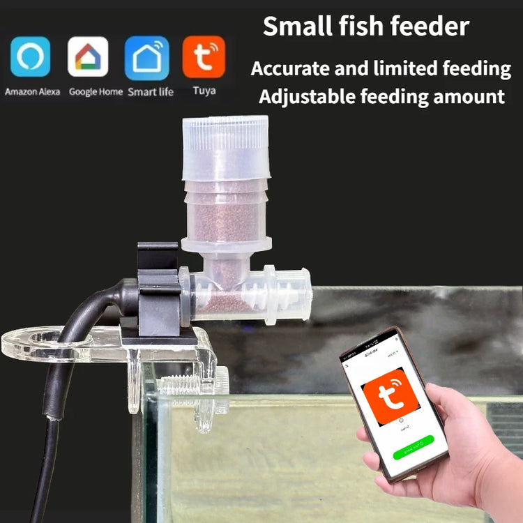Smart USB Aquarium Feeder with Remote Control – Intelligent Timing Automatic Fish and Turtle Food Dispenser