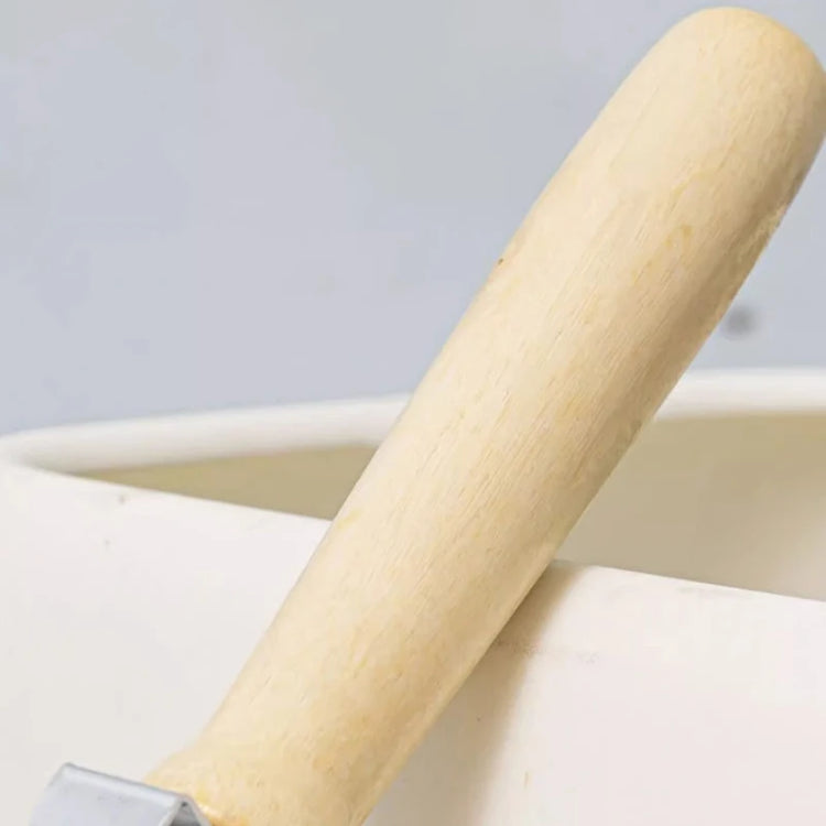 Cat Litter Shovel | Stainless Steel Scoop | Fine Mesh Sifter | Reptile Sand Substrate Cleaner | Durable Poop Scoop with Wooden Handle