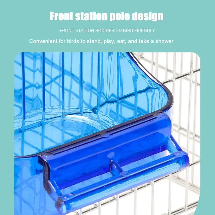 Bird Bath for Cage Parrot Bathing Tub Bird Cage Bath Bird Bathtub Pool Convenient Thick Sturdy for Cockatiel Parrots Small Birds