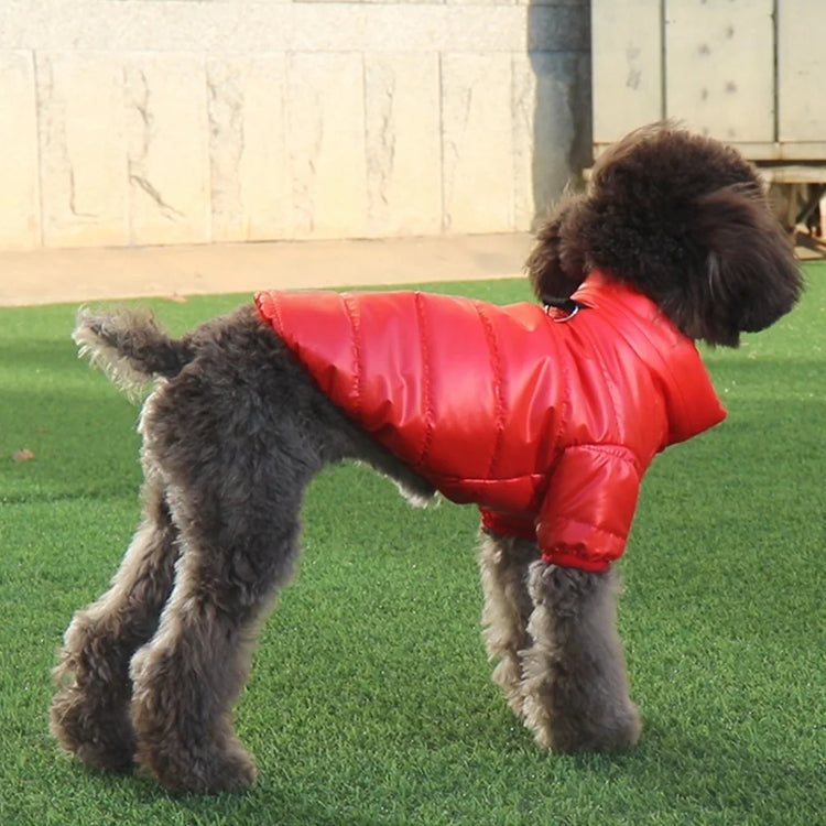 Warm Winter Dog Costume(XS-XL) | Chihuahua Yorkie Coat Clothing | Thick PU Leather Dog Down Jacket