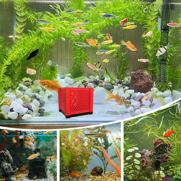 Aquarium Cube Filter – Modular Multi-Layer Fish Tank Filter Storage Box for Clear Water