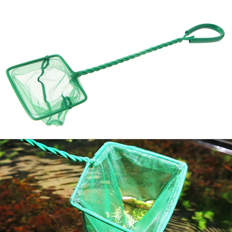 2025 New Aquarium Fish Net 3" Fine Mesh Skimmer Filter for Small Fish Tank Catch Net with Comfortable Handle