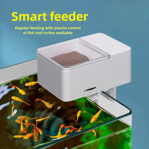 Intelligent 4-Speed Aquarium Fish Food Feeder – Adjustable Automatic Fish Tank Feeder