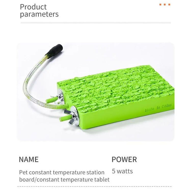 Bird Cage Heated Perch Platform – Snuggle-Up Parrot Warmer with Anti-Bite Cord | Automatic Bird Heater for Budgies & Small Cage Birds