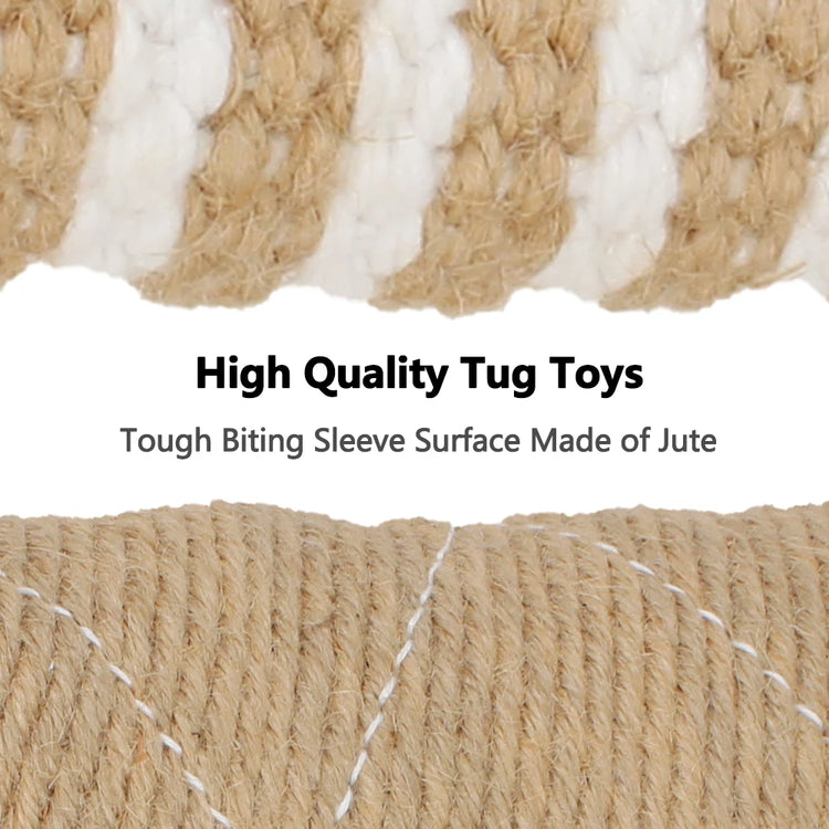 Durable Dog Tug Toy with Rope Handles for Training & Chewing Exercise