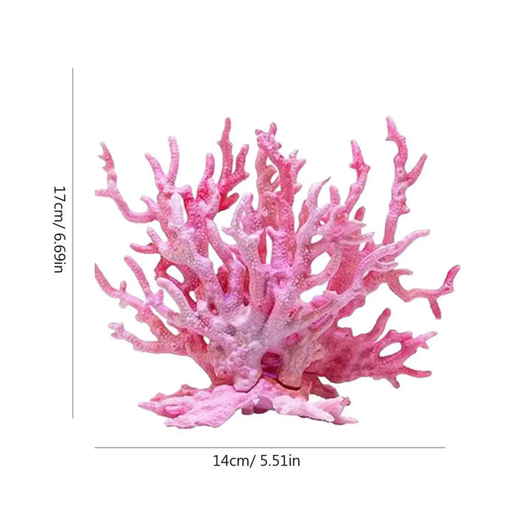 Aquarium Coral Simulation Decoration – Realistic Resin Fish Tank Plant, Multi-Color Landscape Accessory