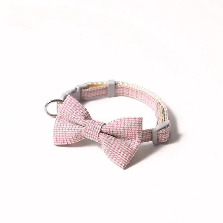 Cute Cat Collar with Bow Tie | Adjustable Design - Pet Dogs/Cats/Puppy Necklace | Pet Collars | Collar para Gato
