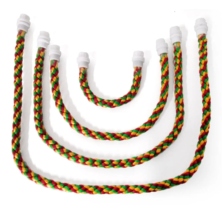 Bird Molar Toy | Durable Bendable Cotton Rope | Multi-color Parrot Standing Perch for Cockatiel | Parrot Cage Bird Toy