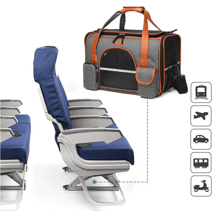 Crossbody Dog Bag – Pet Backpack | Multipurpose Solid Color Shoulder Carrier - Cats/Dogs | Breathable, Portable & Travel-Friendly