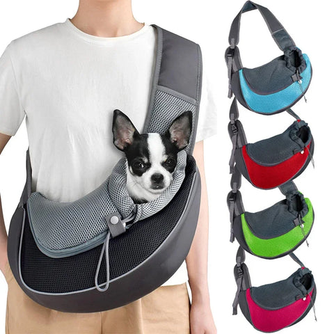 Pet Carrier Backpack Travel Tote | Mesh Sling Shoulder Bag for Cats/Dogs