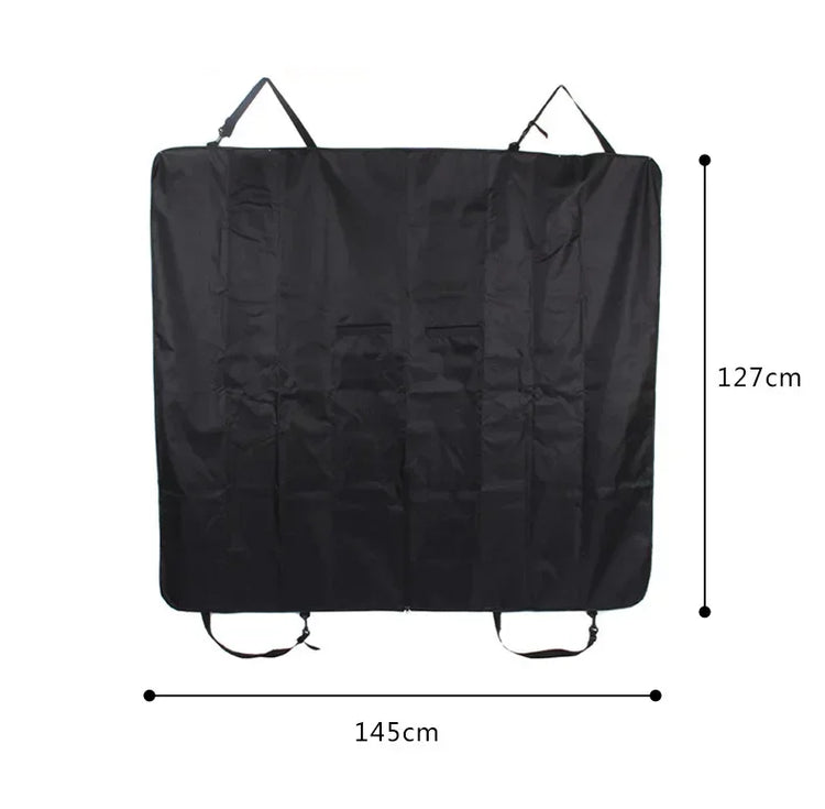 Waterproof Dog Car Seat Cover – Foldable Pet Backseat Hammock with Non-Slip Backing