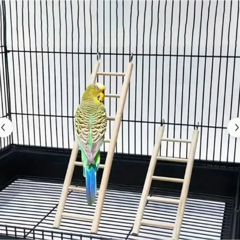 1PC Birds Toy | Wooden Ladders Swing Scratcher Perch Climbing | 3/4/5/6 Step Ladder for Bird Cage Parrots Hamsters Hanging Pet Supplies