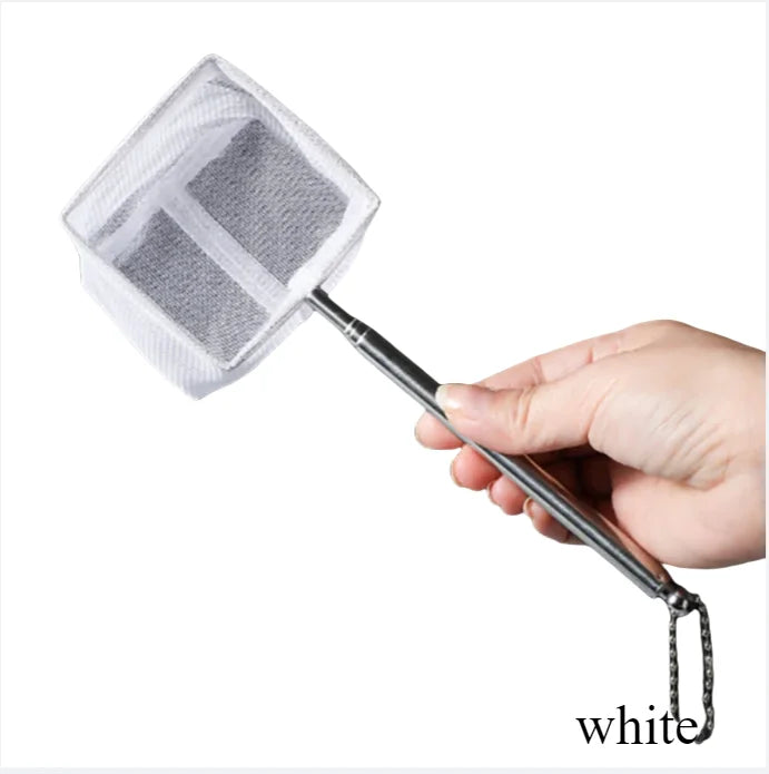Aquarium Stainless Steel Fish Net – Shrimp & Small Fish Scoop Tool for Tank Cleaning