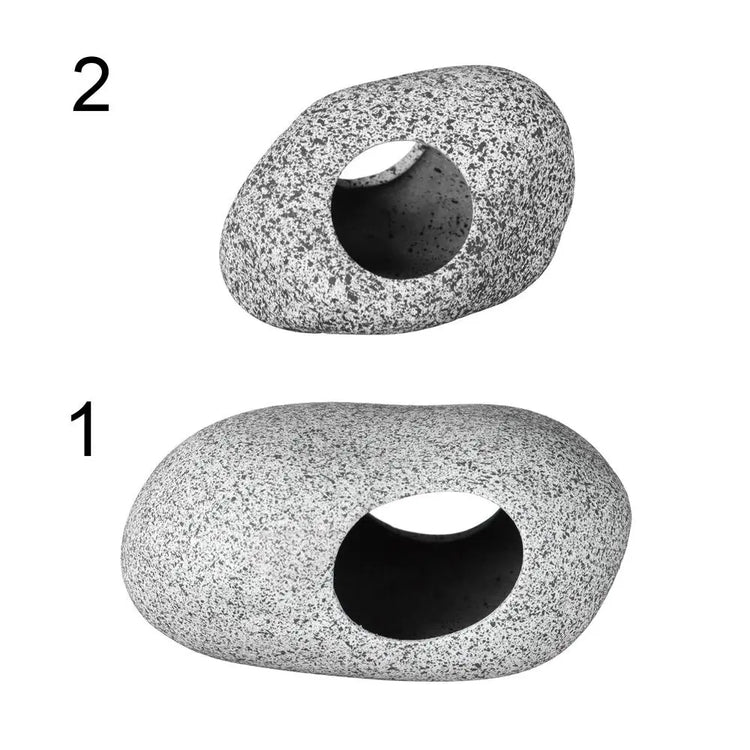 Ceramic Aquarium Cave – Natural Breeding & Hiding Decor for Fish, Shrimp, and Cichlids