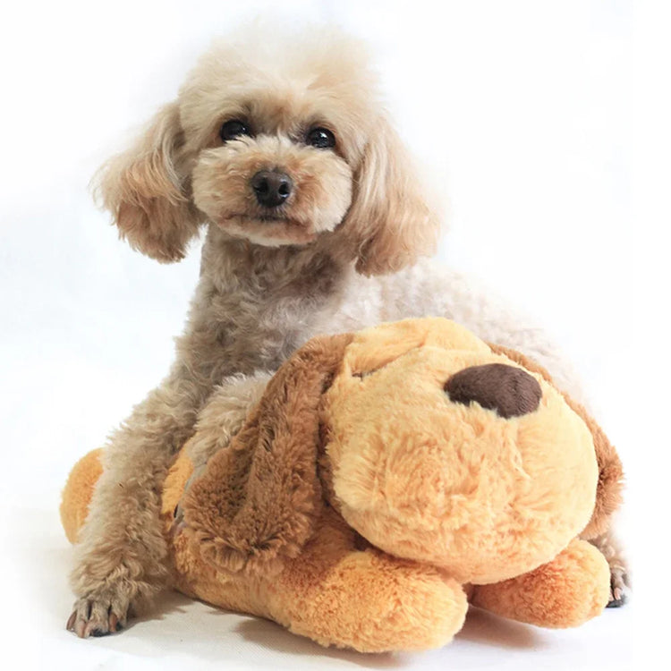 Heartbeat Plush Puppy Toy – Soothing Comfort Doll for Behavioral Training & Stress Relief