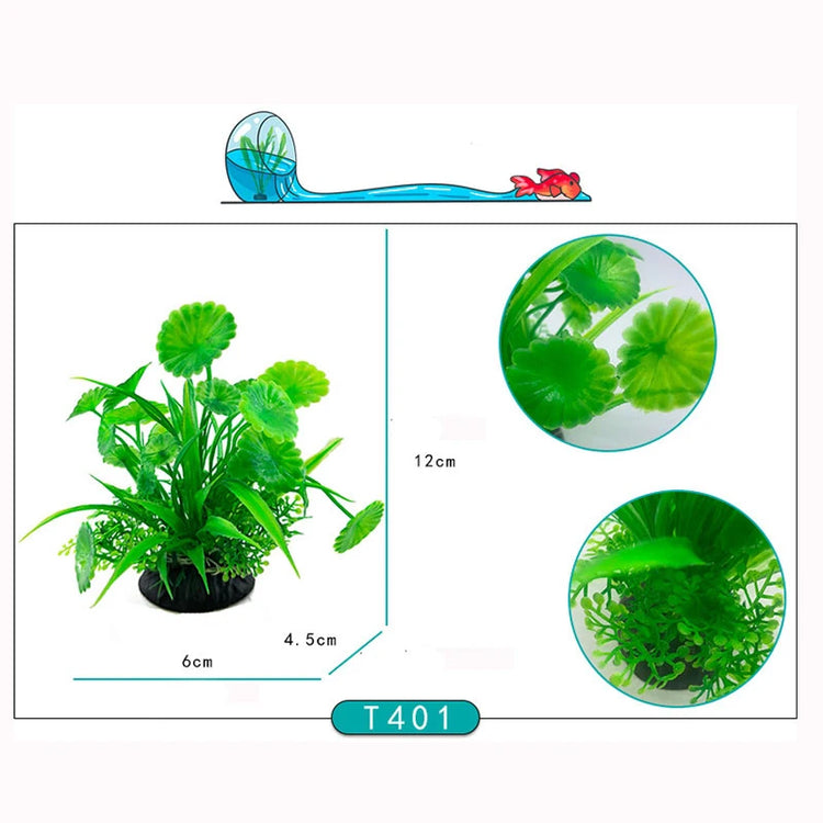 Fish Tank Grass Decoration Artificial Aquarium Decor Plants Water Weeds Ornament Aquatic Plant Accessories 