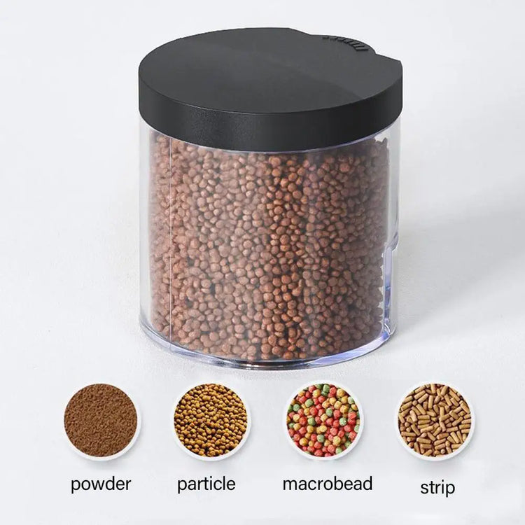 Automatic Fish Tank Feeder with Adjustable Feeding Amount and Timer – 12/24 Hour Interval, Manual & Auto Mode