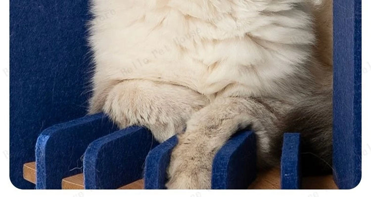 Bird Cage Cat Bed | Luxury Felt Nest for Cats | Breathable & Durable Enclosed Pet Furniture for Comfort & Style