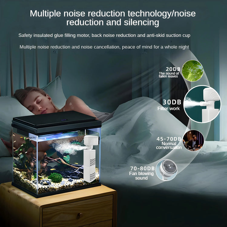 Six-in-One Aquarium Filter Pump with Oxygenation & Water Circulation – WP Series