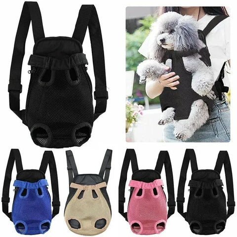 Breathable Dog Carrier Backpack for Small Dogs and Cats – Lightweight Pet Travel Backpack