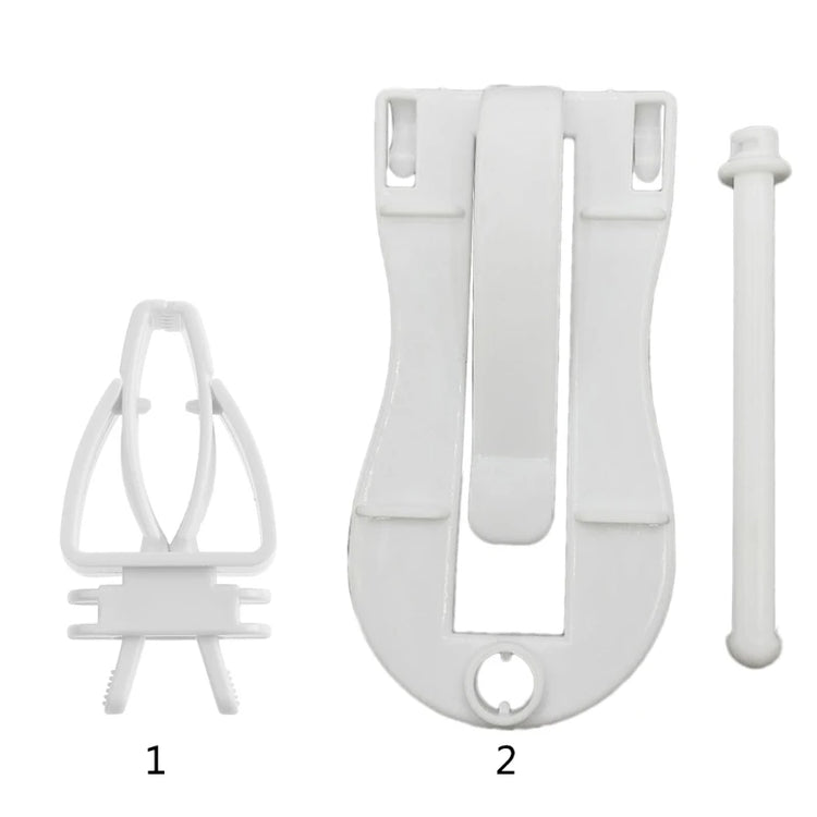Bird Food Holder Clip | Parrot Cage Feeding Tool | Fruit & Cuttlebone Clamp for Birds & Rodents | White Plastic Pin Clip