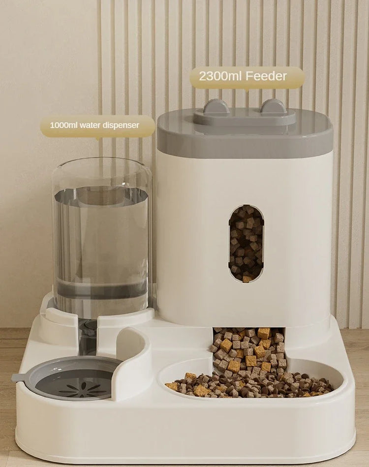 Automatic Pet Feeder with Water Dispenser | 2-in-1 Food & Water Station | For Cats & Small Dogs