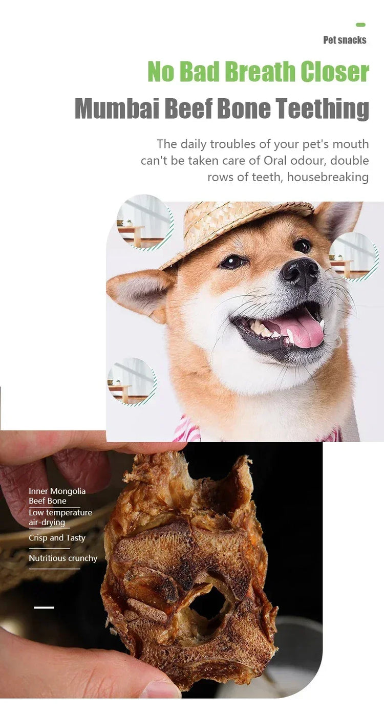 Beef Ribs Dog Treats – Natural, High-Protein Chews for Oral Health & Daily Training (50g)