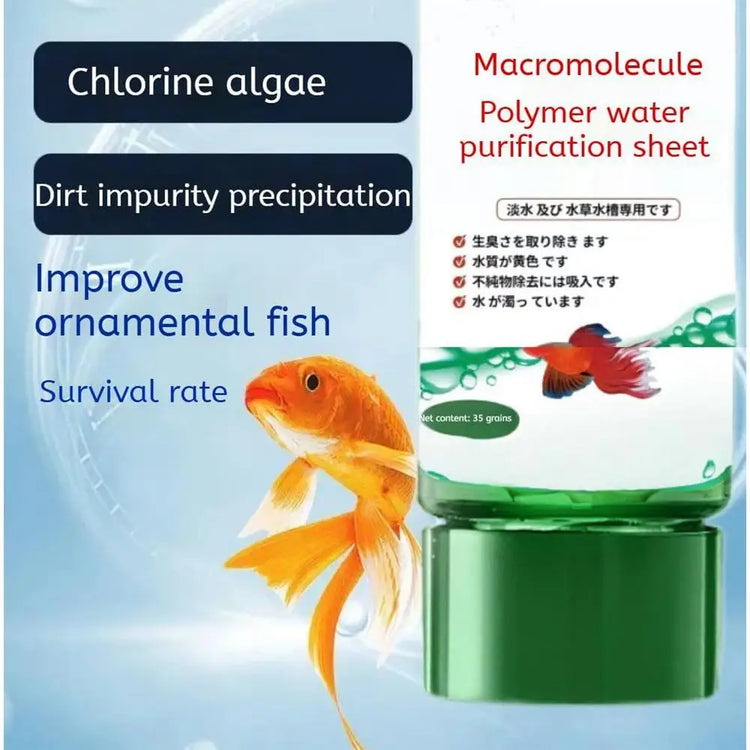 Eco-Friendly Aquarium Water Purification Tablets – Fast-Acting Clarifier & Fish Tank Cleaner (35 Tablets)