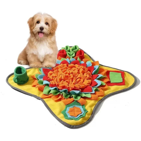 Pet Sniffing Training Mat for Dogs & Cats – Interactive Slow Feeder, Stress Relief Blanket, Bite-Resistant & Eco-Friendly