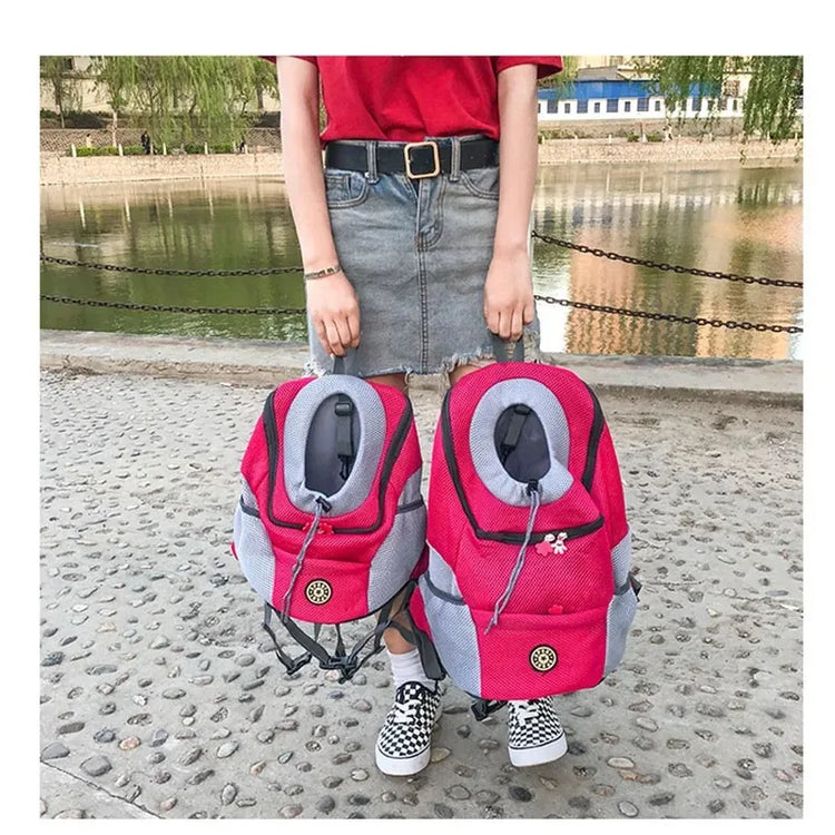Pet Carrier Backpack – Breathable Front & Back Pack for Small to Medium Dogs and Cats
