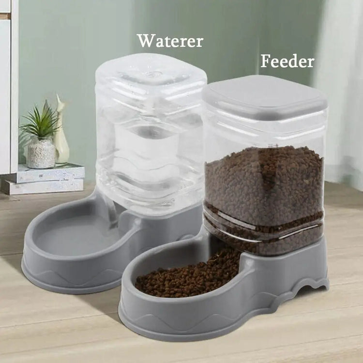 3.8L PP material Pet feeder | Pet Water Fountain Bowl | Automatic Pet Feeder for Large Cats/Dogs- Food Dispenser