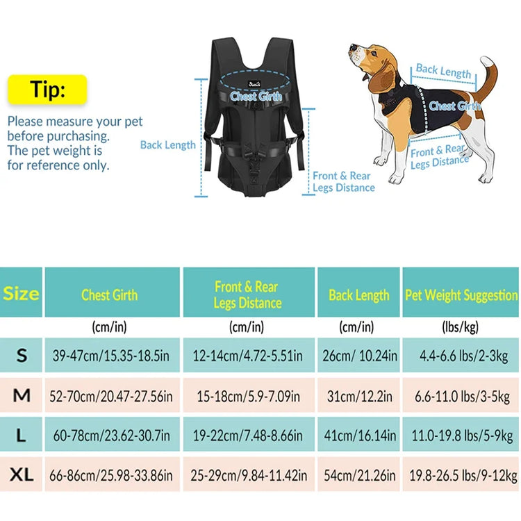 Pet Backpack Carrier | Cat Dog Front Travel Bag | Small Medium Dogs | Puppy Travel Backpack | Mochila Para Perro